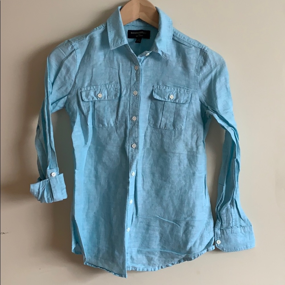 Banana Republic Factory linen soft wash shirt